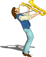 saxophone player clipart